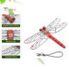 12CM Fake Dragonfly Decoration Weather-resistant Garden Fly Repellent Simulated Cartoon Dragonfly Model Toy Indoor Outdoor 3D Dragonfly Ornament