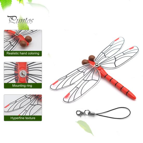 12CM Fake Dragonfly Decoration Weather-resistant Garden Fly Repellent Simulated Cartoon Dragonfly Model Toy Indoor Outdoor 3D Dragonfly Ornament