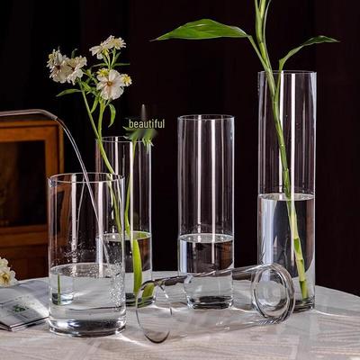 Hanwei Modern Clear Glass Flower Vase