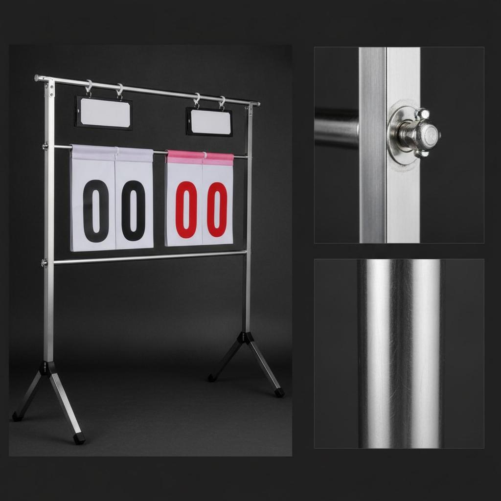 Flip Scoreboard with Stand High-Visibility Tally Display Tripod Base