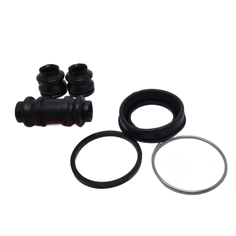 Black Rear Brake Seal Kit Caliper Gasket Replacement Installation Easy To Install Non-deformation Wear-resistant