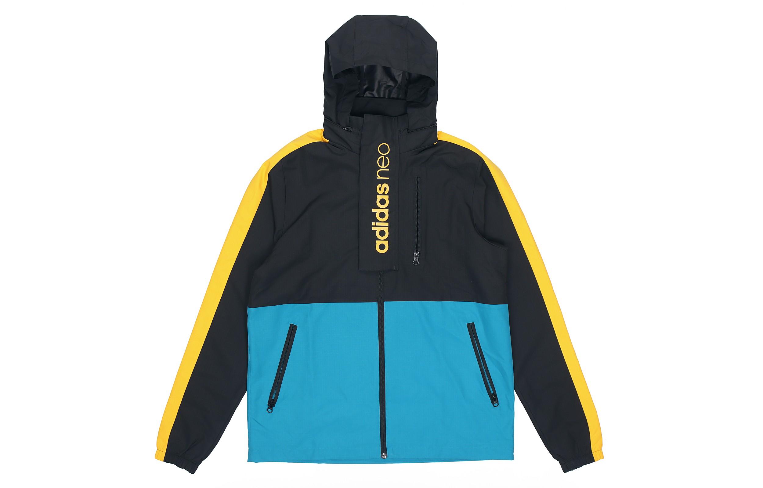 Adidas Neo Jackets Men s Black Stand Collar Moderate Other FK9945 M
