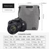 Adjustable Strap Camera Storage Bag Inner Bag Dustproof DSLR Drawstring Bag Handbag Velvet Lining Lens Protective Case Gadget