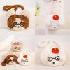 Cute Animal Plush Crossbody Bag With Polyester Fleece For Daily Use And Travel