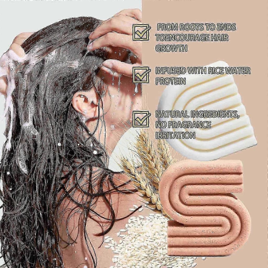 Rice Protein Shampoo Bar for Thinning Hair