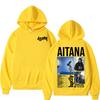 Singer Aitana Cuarto Azul Tour Graphic Hoodies Men Women's Retro Fashion Aesthetic Sweatshirt Fleece Casual Pullovers Streetwear