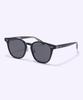 Alloaiweeo [Silverbite] Sbs1601 0920G Acetate Square Black Sunglasses