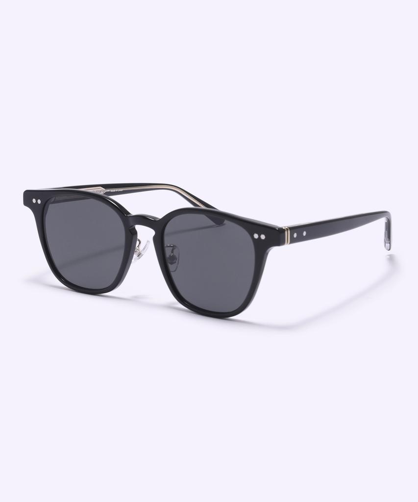 Alloaiweeo [Silverbite] Sbs1601 0920G Acetate Square Black Sunglasses