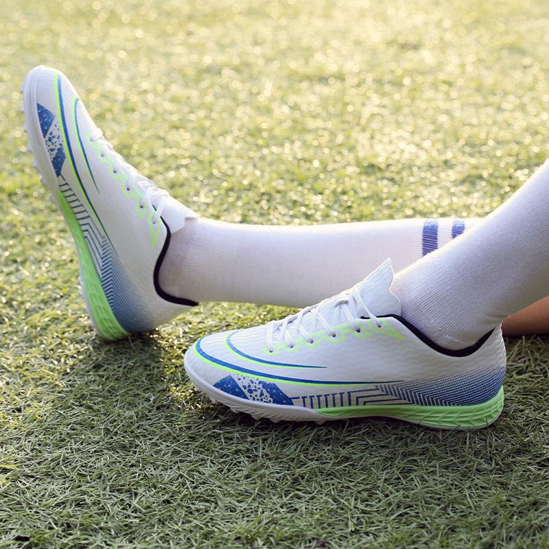 Mode Herren Fußballschuhe TF/FG Rutschfeste Rasenfußball Schnürschuh Trainingsschuh Ultraleichter Sneaker Hohe Qualität Low Top Fußballschuhe 35-45