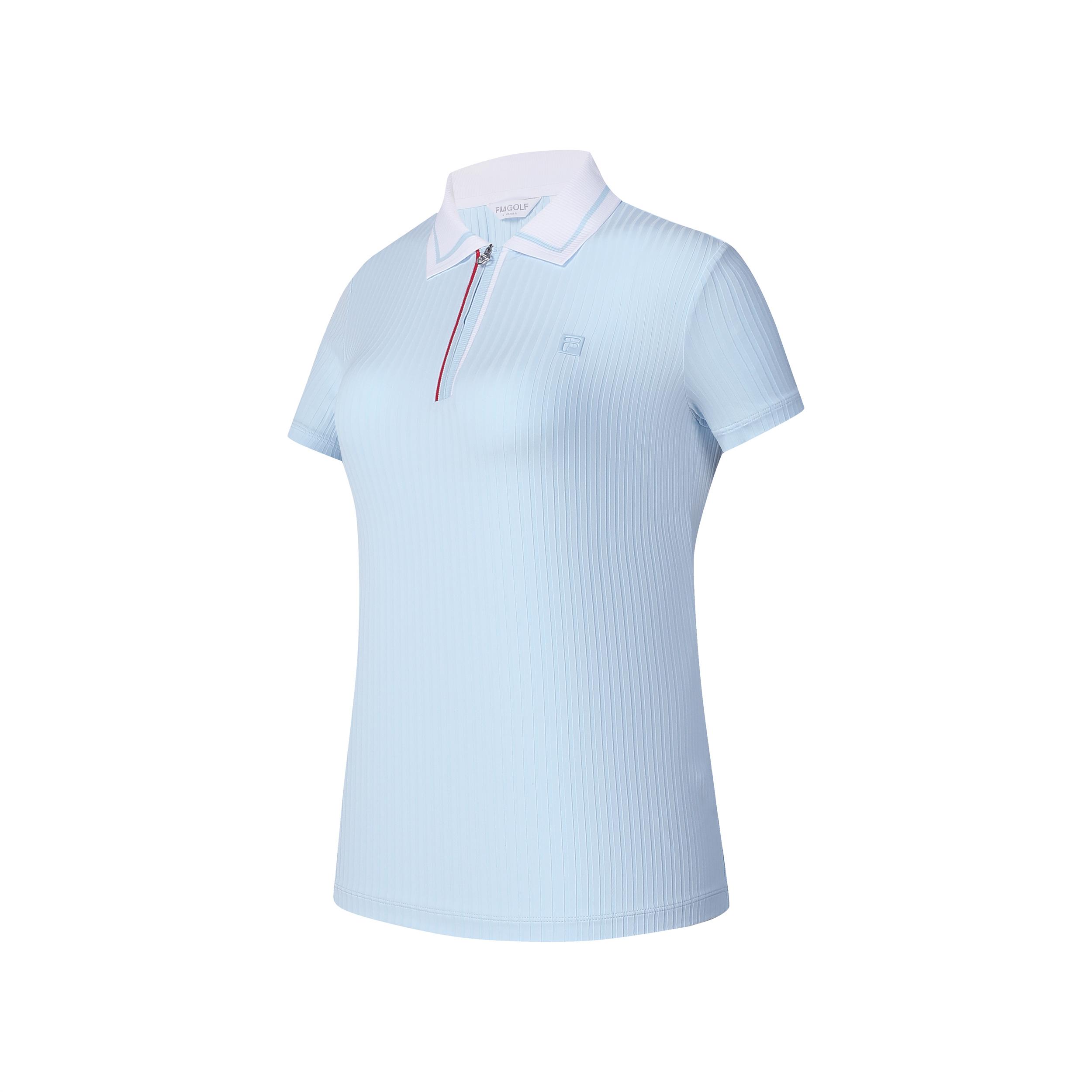 

New FILA Polo Shirts Women s Light Sky Blue A11W425138FLB 160/80A/S