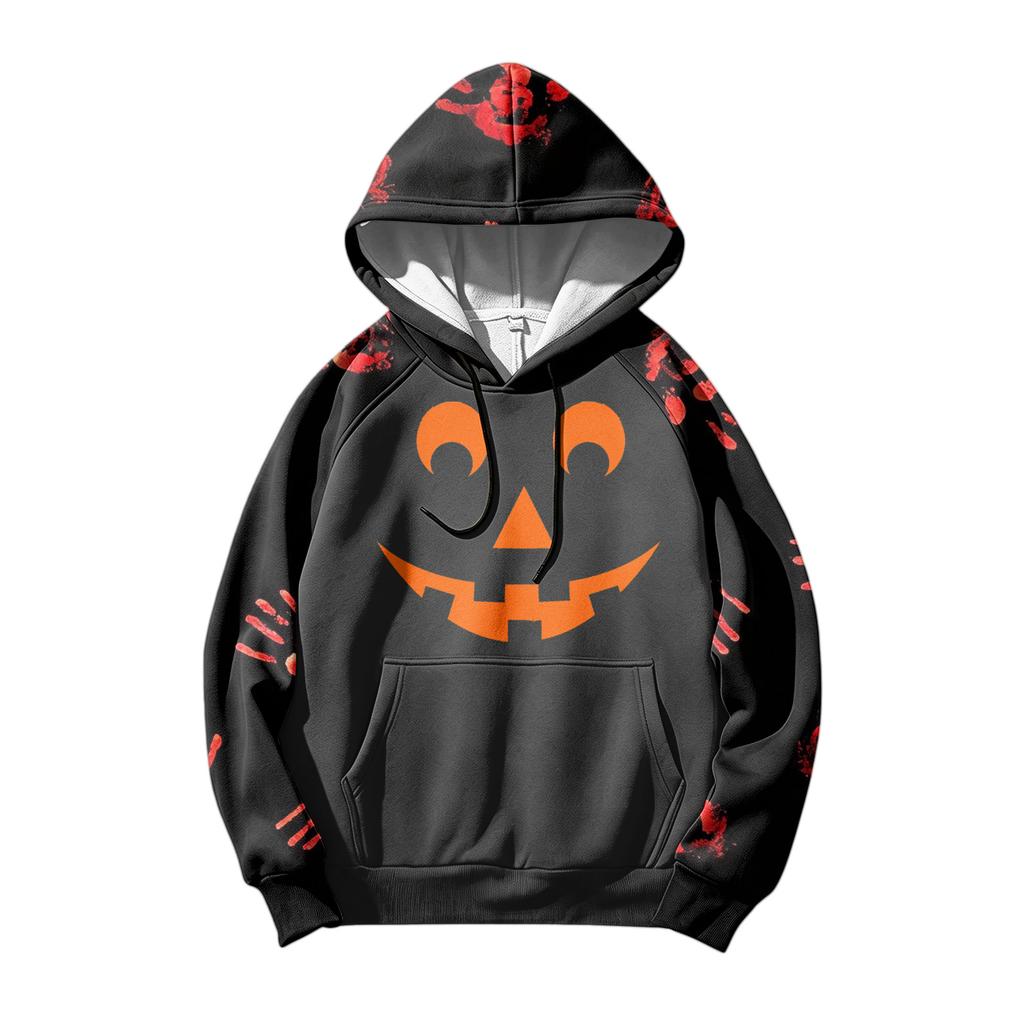 Men's Loose Fit Printed Hoodie with Pocket and Drawstring Casual Sweatshirt for Everyday Wear