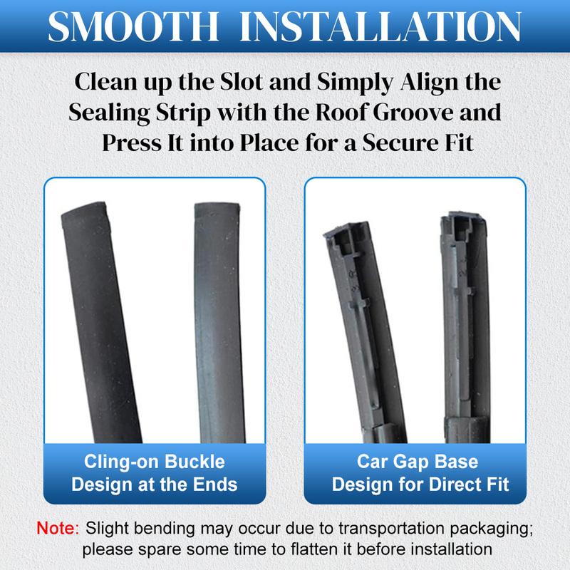 Left Right Car Roof Drip Finish Moulding Top Rubber Seal Strips for Nissan Sentra 2013 2014 2015 2016 2017 2018 738539AN0A