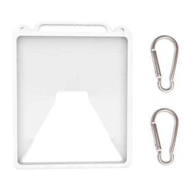 Silicone Protective Case for Mini Antenna Device Portable Storage Carrying Case with Handle and Hooks White