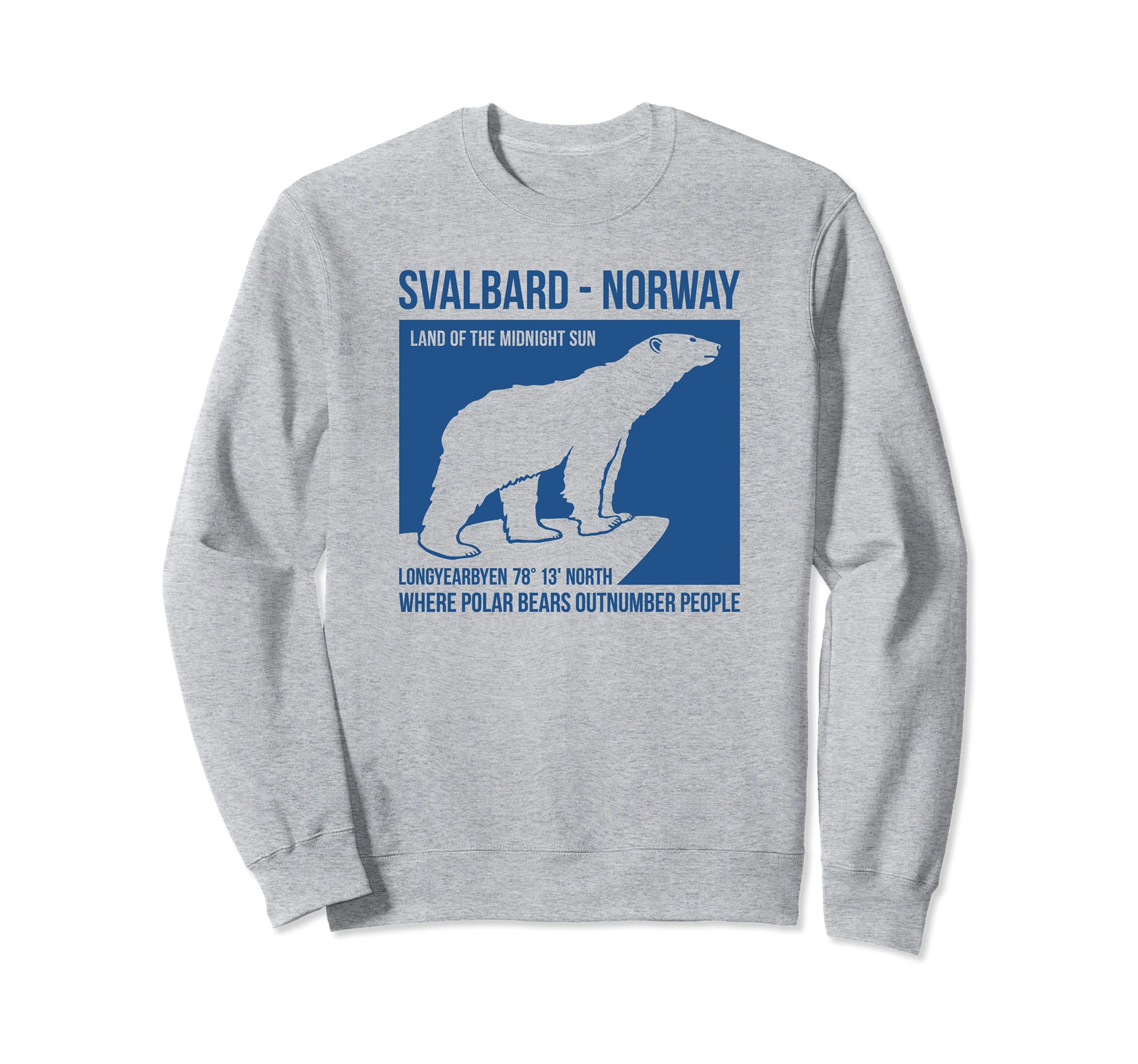 

Svalbard Norway Polar Bear Longyearbyen Spitsbergen Aurora Sweatshirt
