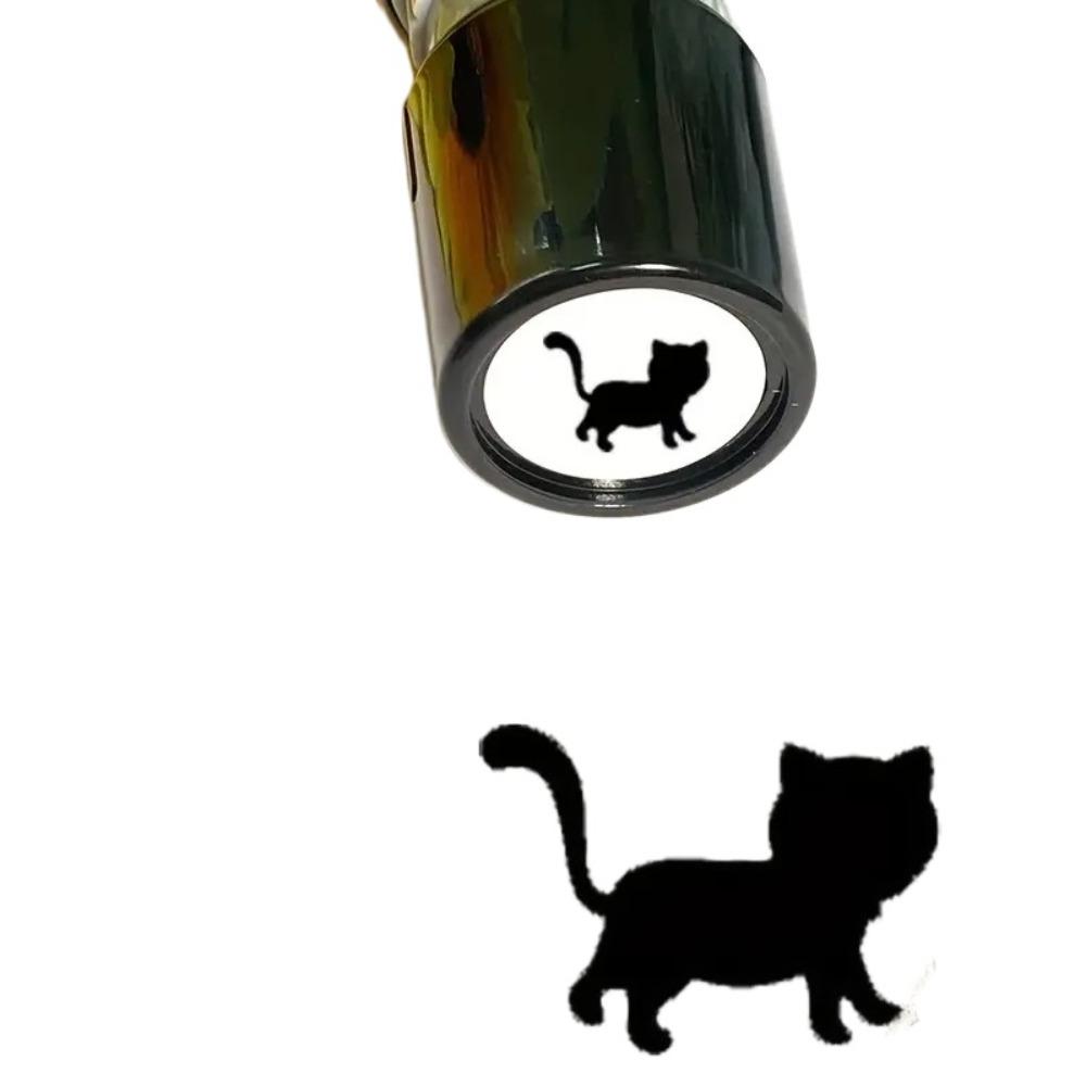 Cat Designs Black Cat Stamp Diary Collage Cartoon Stamps Durable Kitten Stamp  Stationery