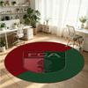 FC Augsburg FC Printed Round Crystal Velvet Rug Soft Non Slip Floor Carpet For Bedroom Holiday Gift