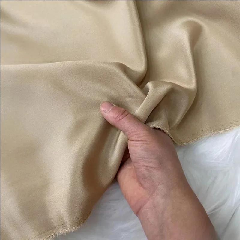 Einfarbig 100% Maulbeerseide 30 Momme Schwerer Seidenkrepp de Chine Stoff Seiden Schwerer Krepp Stoff für Bekleidung Kleider Hosen