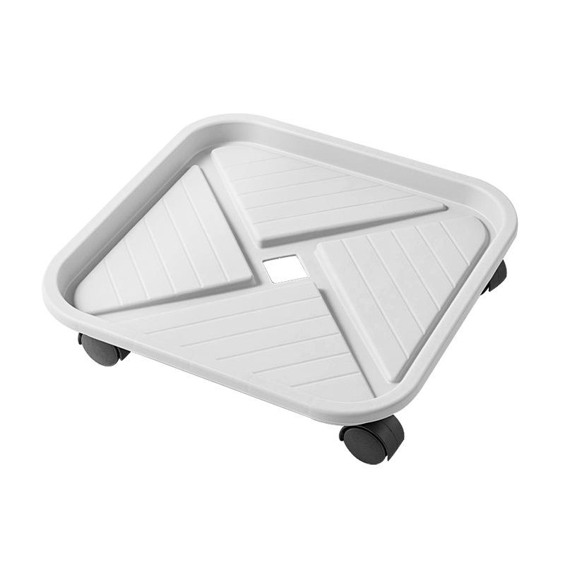 Mobile Plant Tray with Wheels and Water Reservoir - Leak-Proof, Thickened Plastic Base