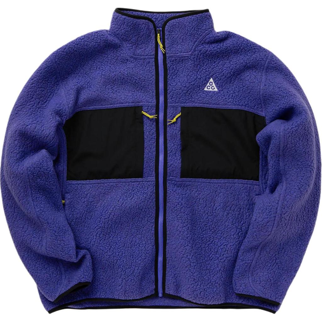 Nike Colorblock Stand Collar Zip Casual Long Sleeve Jacket Men Jacket Purple FN0372-510