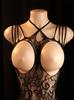 Cross Straps Sexy Lingerie Bodysuit Women Fishnet Open Crotch Bodystocking For Adult See Through Nightwear