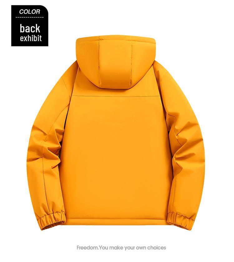 Unisex Baumwolljacke mit Kapuze, 25 Jahre, mit Graphen-Futter: Warm, Winddicht, Wasserdicht für Winter-Outdoor-Bekleidung