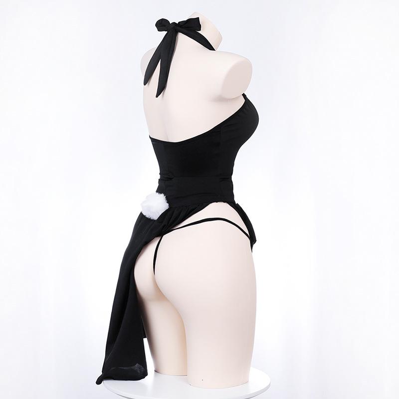 Sexy Tuxedo Anime Magician Bunny Girl Cosplay Costume Women Tails Dress Nightclub Rabbit Suit Halloween Party Performese Clothes