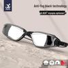 Jiehu Adult Coated Anti-Fog Swim Goggles & Cap Set