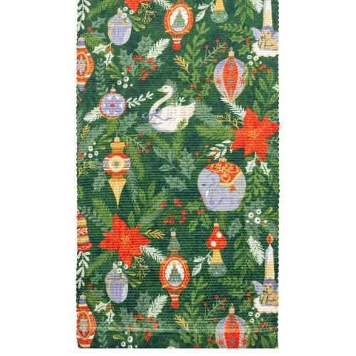 Furn Caminho de mesa Deck The Halls 180cm x verde