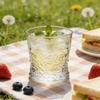 1pcs Exquisite Cocktail Glass Thickened Whiskey Glass Household Thick Crystal Glass Foreign Wine Glasses New Year Gift Giving