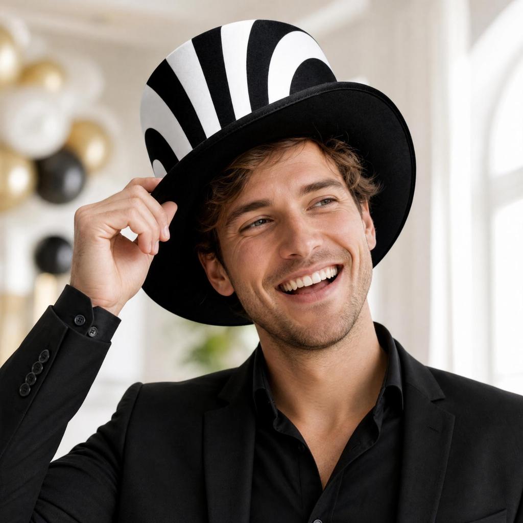 Luxury sedanStyle Formal Hat Eye-Catching for Film Styling