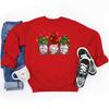 Christmas Lights Gnomes Print Sweatshirts For Women Winter