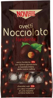 Bitter Chocolate Eggs with Hazelnuts Fondente Nocciole 145g - Novi