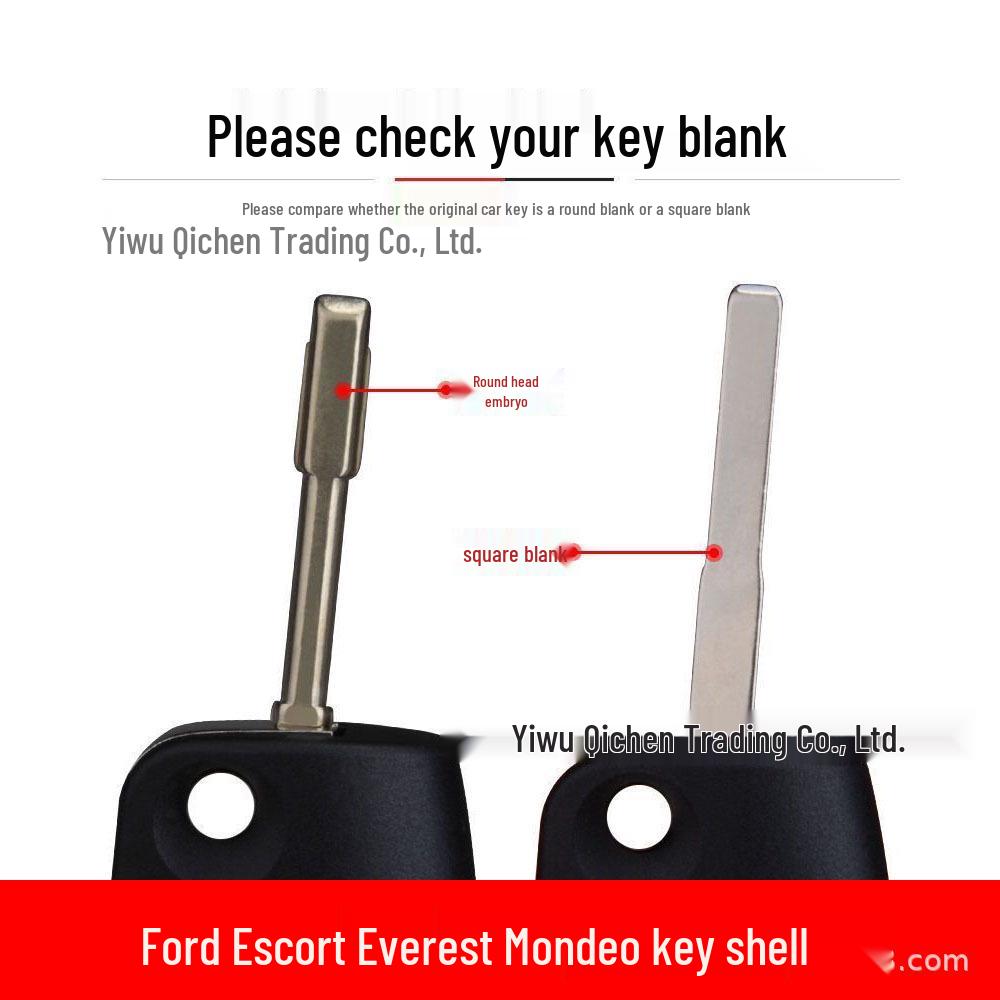 Ford Key Shell for Focus, Fiesta, EcoSport, Mondeo, Max - Folding Remote Key Case