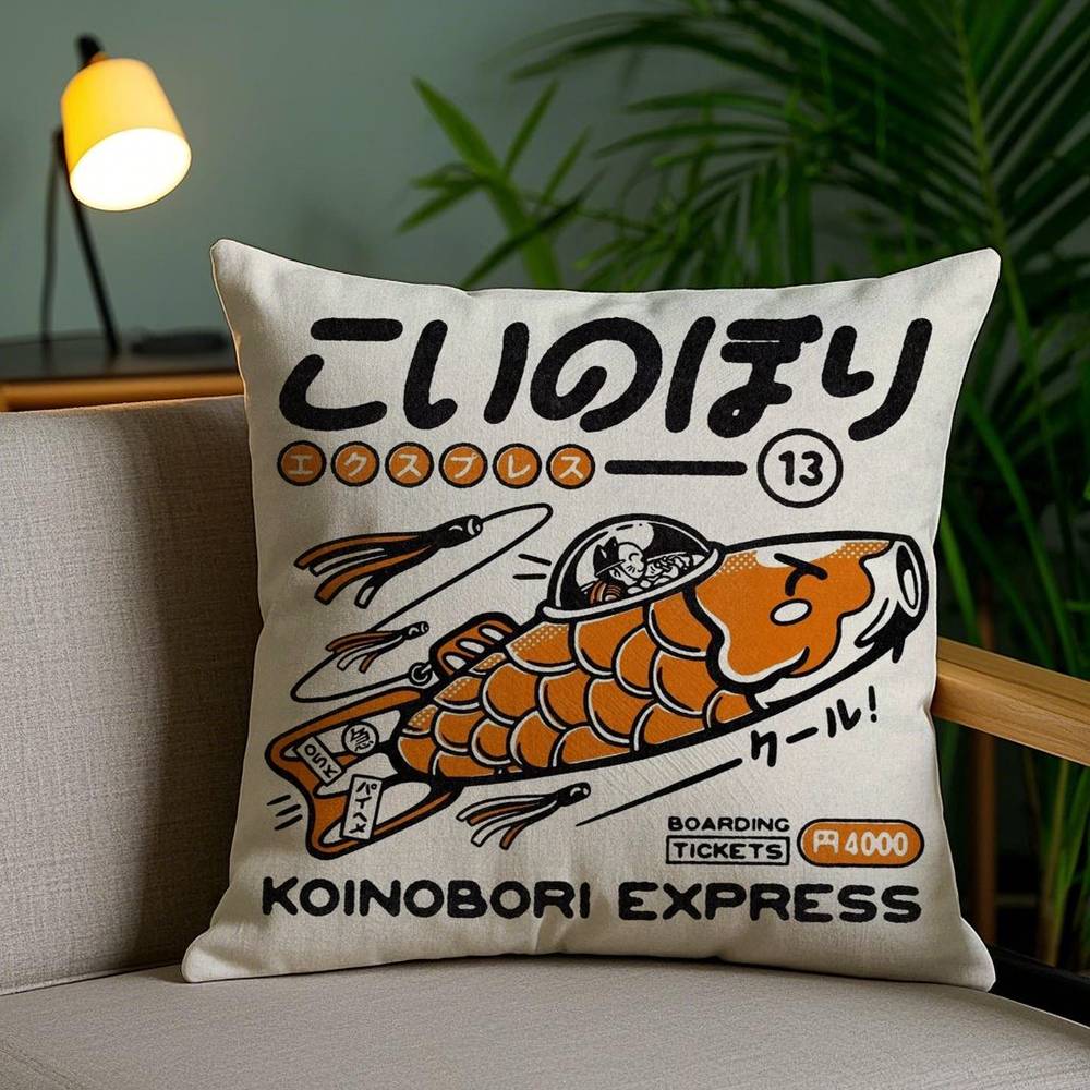 Takoyaki Japanisches Essen Kissenbezug Zuhause Wohnheim Stuhllehne Kurzer Plüsch Beidseitiger Druck Büro Nickerchen Zeit Kissenbezug