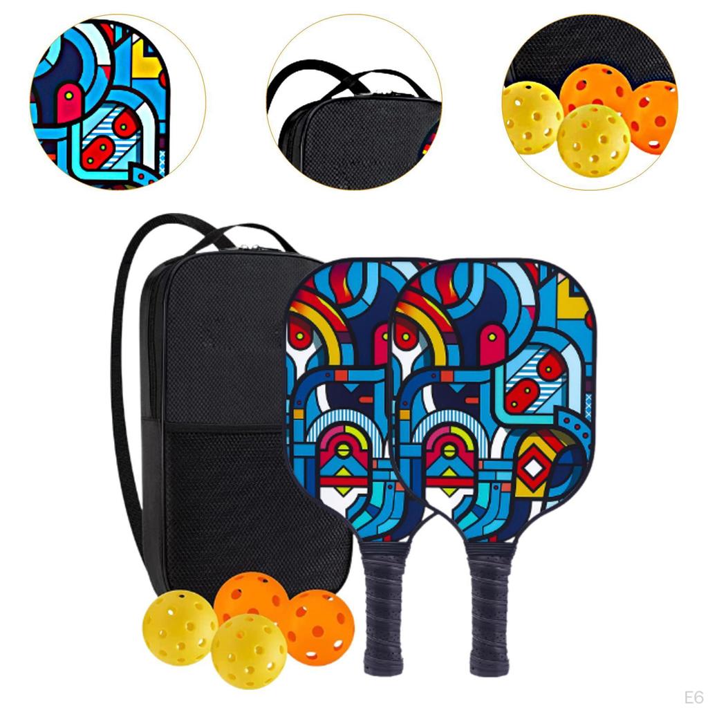 Pickleball Paddle Equipment Racquets for Practice Outdoor Playing With Drawstring bag