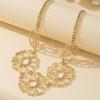 Flower Splicing Necklace Atmospheric Exaggerated Wind Banquet Delivery Gifts for Friends' Birthdays