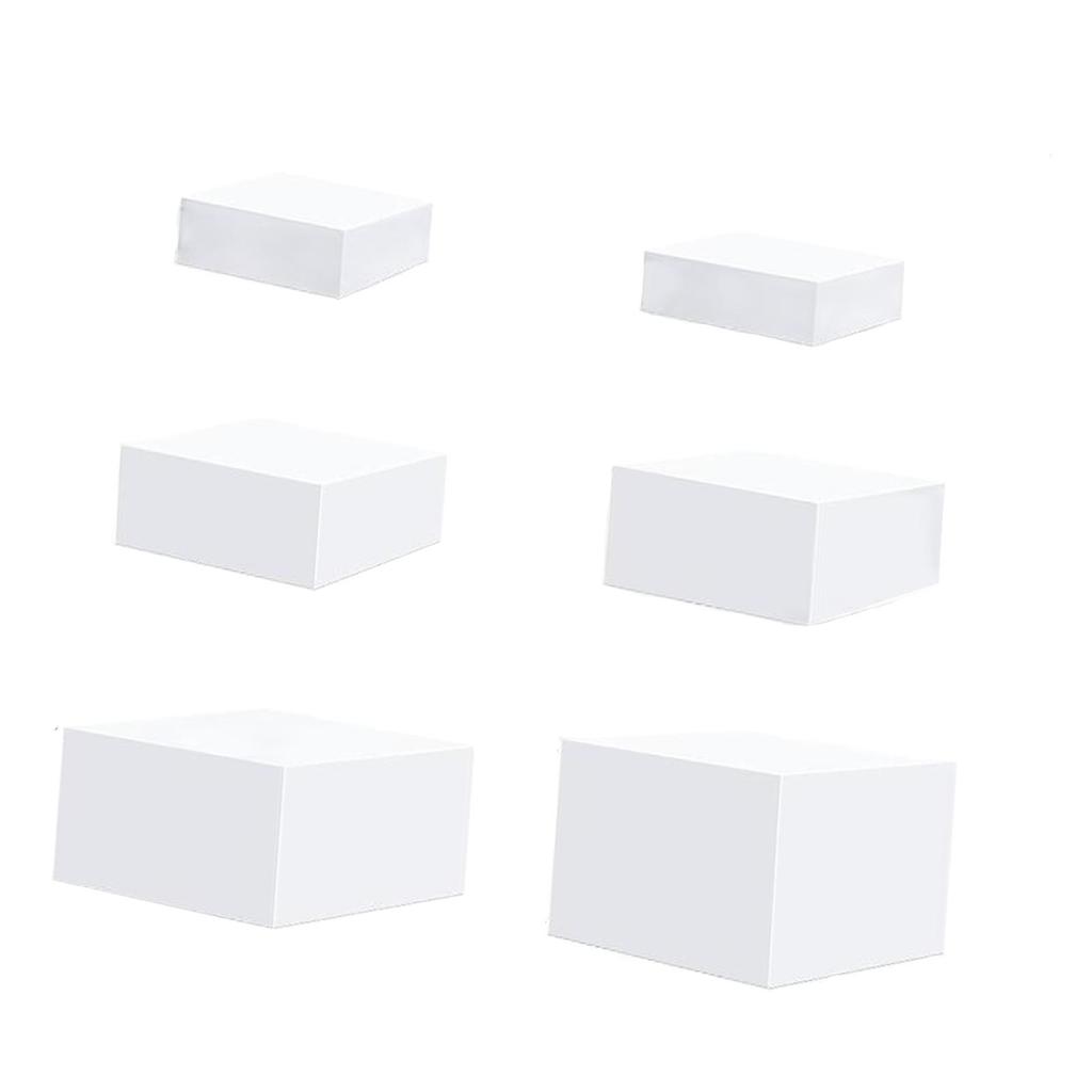 6 Acrylic Cube Display Box Riser for Food And Collectibles