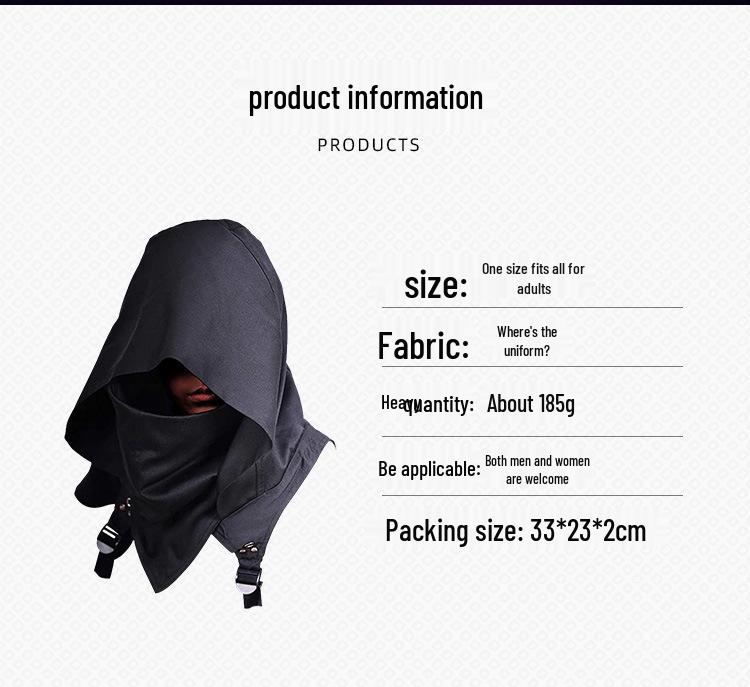 Manhua Society Cyberpunk Halloween Cosplay Hooded Cloak
