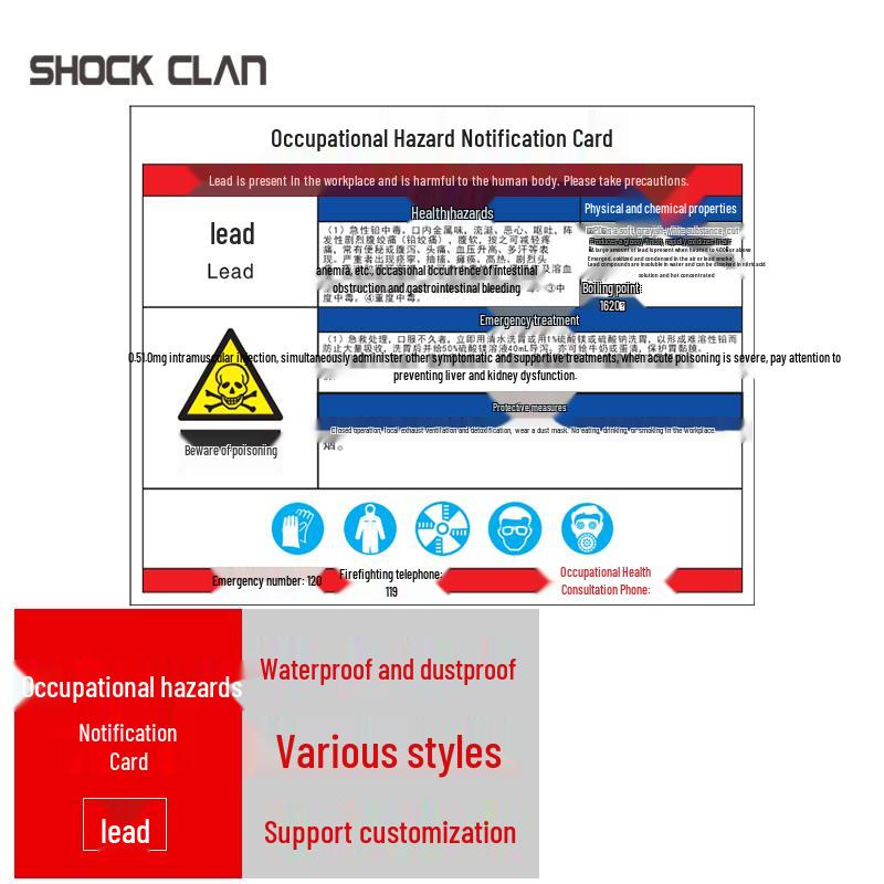 Occupational Poison Hazard Safety Warning Sign