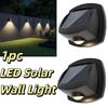 Automatic LED Solar Wall Light Dual Color Outdoor Boardwalk Light  Fence Lighting