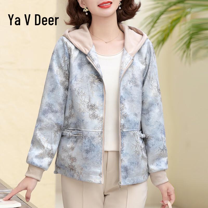 Yalu Women s Hooded Zipper Jacket 3XL