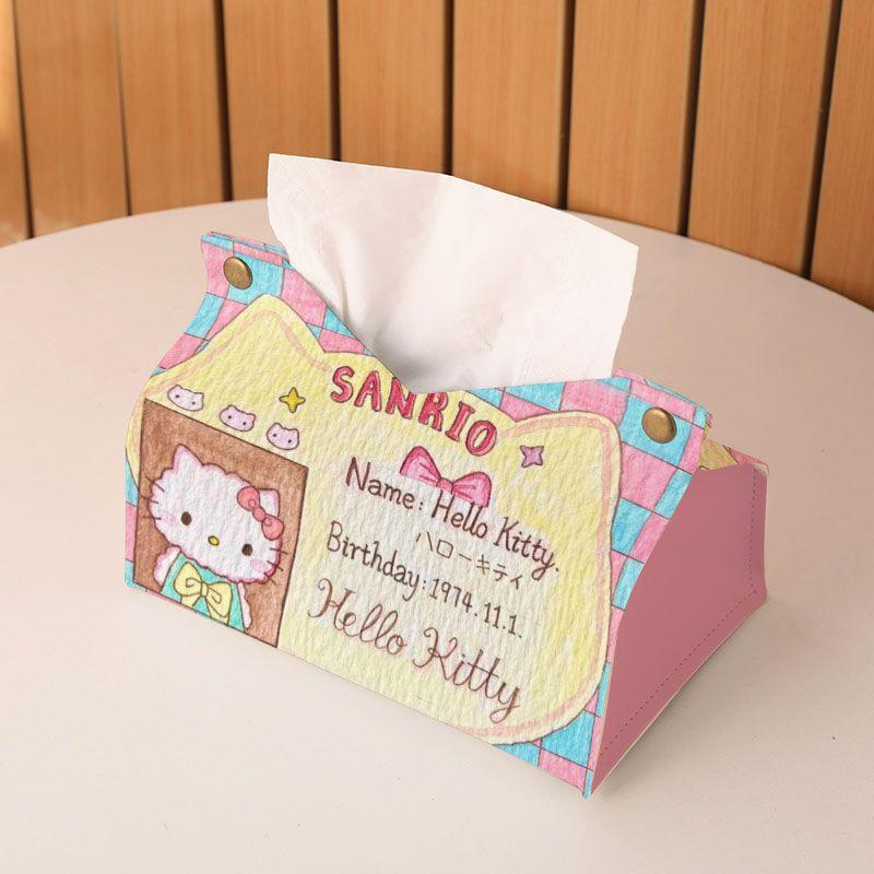 Cute Hello Kitty Cartoon Tissue Box