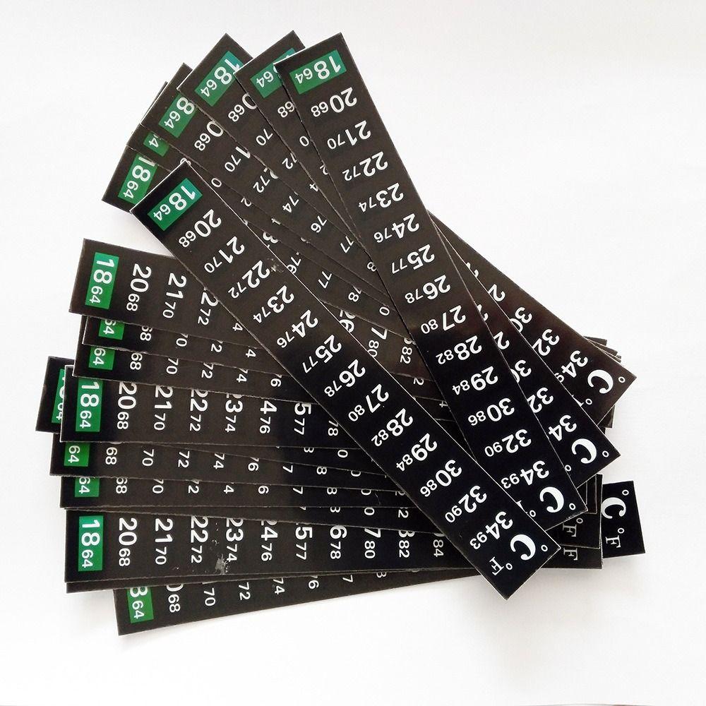 5Pcs Dual Scale Digital Fish Tank Thermometer 4-36 0-50 Temperature Sticker Fish Tank