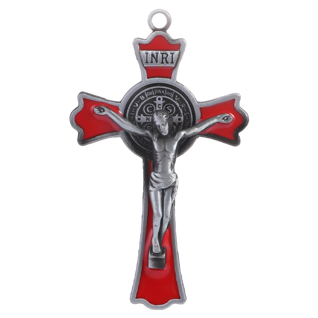 Multi Style St. Benedict's Cross, Jesus Christ Pendant, Religious Prayer Decoration Supplies