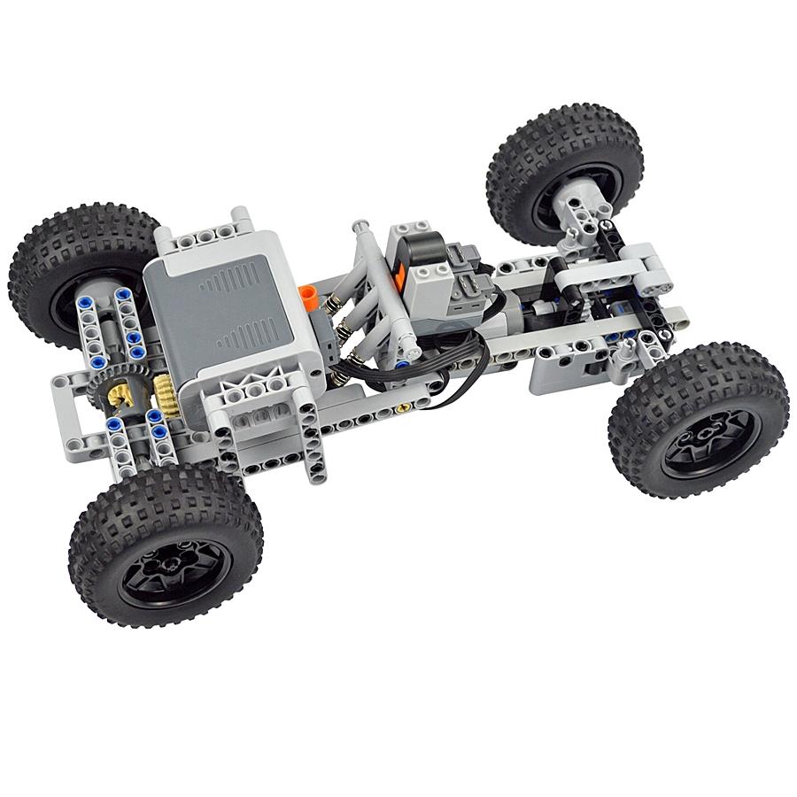 MOC Technical Building Blocks Racing Car Remote Control Electric RC Car Power Function Motor Parts For Children Gifts Leduo