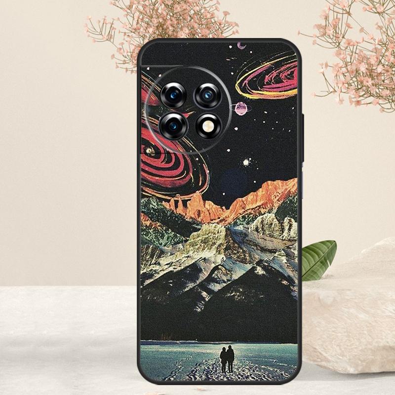 Moon Stars Space Case For OnePlus 15 13 12 11 13T 13R 12R 15R 10T 8T 10 Pro Nord 5 CE 4 3 2 Lite N20 N30 Cover