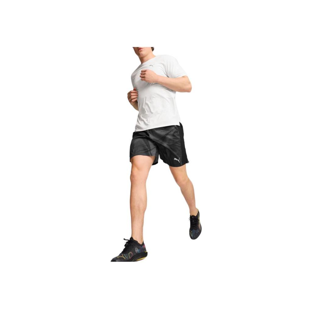 Puma Run Favorite Moisture Wicking Running Training Solid Color Short Sleeve T-Shirt Men Tops White 525456-02