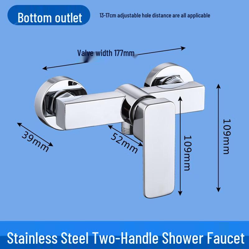 TLXT Square Wall-Mounted Concealed Shower Mixer