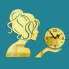 Beauty Girl 3D Acrylic Mirror Wall Clock Modern Design Decorative Mirror Wall Clocks