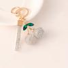 2025 New Cherry KeyChain Claw Chain Craft Full Crystal Rhinestone Women's Luxury Bags Pendant Souvenir Gifts for Family Friend